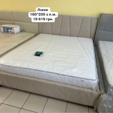 Ліжко Крістал 160*200 з п.м. (бежевий велюр)